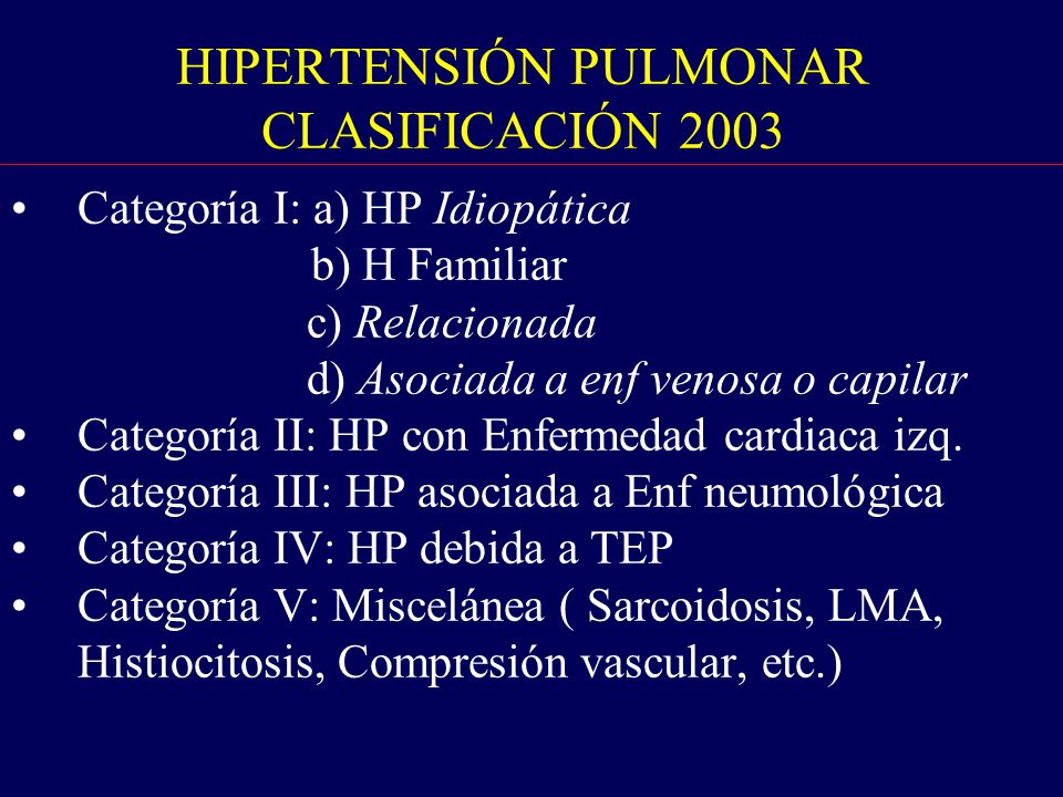 Histiocitosis hipertensión pulmonar